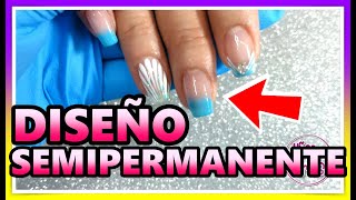 UÑAS SEMIPERMANENTES DECORADAS FÁCILES😍 \\ PASO a PASO ♥ [upl. by Sisco]