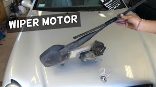 MERCEDES WINDSHIELD WIPER MOTOR REMOVAL REPLACEMENT W208 [upl. by Nylidnarb]