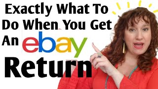 How To HANDLE EBAY RETURNS  What To Do When You Get A Return on EBAY  Ebay Returns For BEGINNERS [upl. by Ime808]