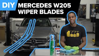 MercedesBenz W205 Windshield Wiper Blade Replacement amp Windshield Prep DIY C300 C43 AMG amp More [upl. by O'Grady]