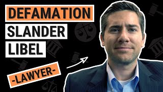 Defamation Slander amp Libel Explained by an Employment Lawyer [upl. by Chak]