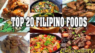 Top 20 Filipino Foods [upl. by Anirbes]