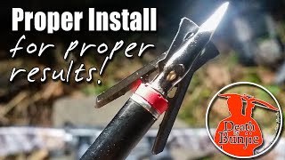 How to Properly Install the Rage CROSSBOW Hypodermic Broadhead [upl. by Otilesoj]