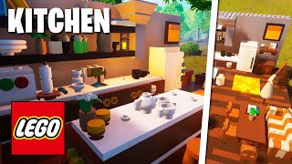 Fortnite LEGO Cozy Kitchen Design Tutorial [upl. by Athena]