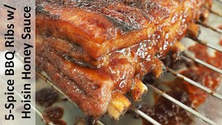 Chinese Five Spice BBQ Ribs with Hoisin Honey Sauce [upl. by Ocer]