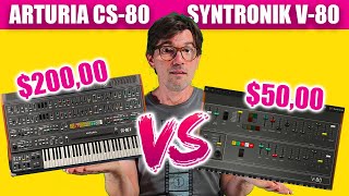 Arturia CS 80 vs Syntronik V 80 Synths by AGDugros [upl. by Edwin]