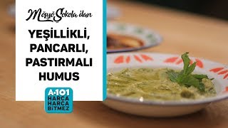 Yeşillikli Pancarlı Pastırmalı Humus Tarifi  A101 [upl. by Hasseman306]