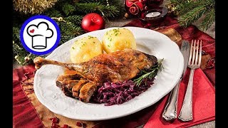 GÄNSEKEULE mit Soße Gänsebraten Festagsbraten [upl. by Eliak]