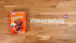 Videoanleitung Backform Brownies [upl. by Airb]