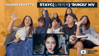 COUSINS REACT TO STAYC스테이씨 RUN2U MV [upl. by Veneaux]