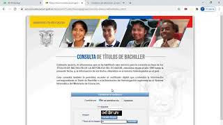 Tutorial  Consulta de título bachiller en Ecuador [upl. by Antonella]