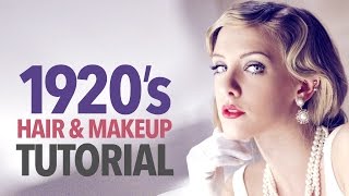 1920s makeup amp hair tutorial [upl. by Verina133]