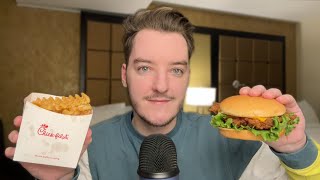 ASMR ChickfilA Mukbang [upl. by Dacia515]