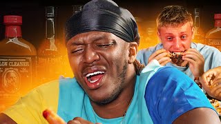 SIDEMEN EAT THE HOTTEST WINGS CHALLENGE [upl. by Anoi]