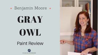 Paint Colour Review Benjamin Moore Gray Owl OC52 [upl. by Chara]