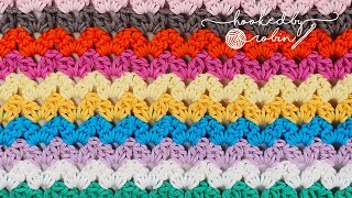 FAST amp EASY Crochet the Cluster VStitch [upl. by Ytsirt947]