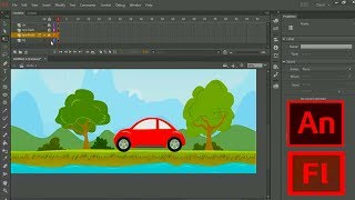 How to create a simple Car Animation  2D Animation Tutorial animation tutorial [upl. by Pruter]