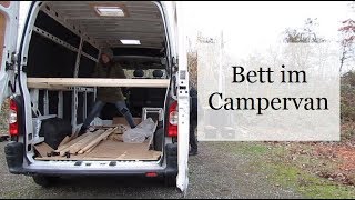 Folge 5  Bett im Camper bauen  Campervan Wohnmobil Selbstausbau [upl. by Norrehc]