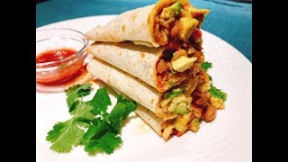 10 Minute Bean amp Rice BURRITOS [upl. by Shaylah2]