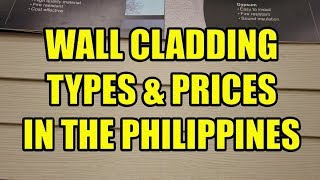 Wall Cladding Types and Prices In The Philippines [upl. by Scotney]