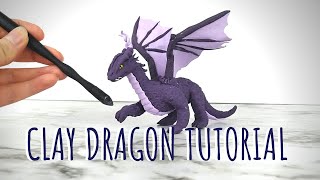 Polymer Clay Dragon Tutorial  Easy Polymer Clay Tutorial [upl. by Botzow876]