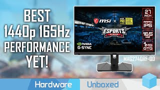 MSI MAG274QRFQD Review Setting New Performance Records at 1440p 165Hz [upl. by Eemia]