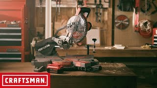 CRAFTSMAN V20 714IN Cordless Sliding Miter Saw Kit  Tool Overview [upl. by Pearl]