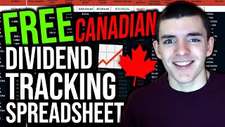 FREE Dividend Portfolio Tracker Spreadsheet For Canadians [upl. by Airdua]