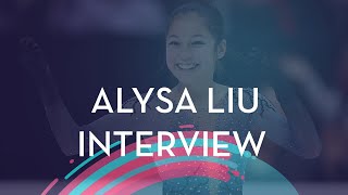 Alysa Liu USA  Interview  Lake Placid 2019 [upl. by Ainesell]