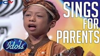 Boy Sings His Heart Out For Parents  Emotional Performance On Indonesian Idol Junior [upl. by Aoht]