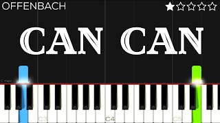 Offenbach  Can Can  EASY Piano Tutorial [upl. by Nyltak]