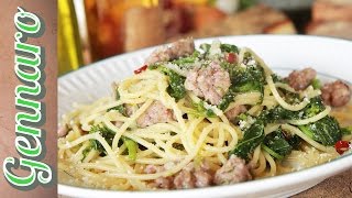 Simple Sausage Spaghetti  Amalfi Coast [upl. by Nibur325]