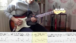 Eric Clapton Cocaine  Guitar Solo with Tabs [upl. by Nnaasil]