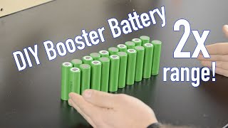 DIY 2x range booster battery for electric scooter or ebike [upl. by Islaen592]