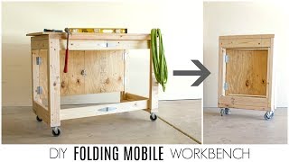 DIY Folding Mobile Workbench [upl. by Roehm184]