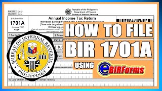 HOW TO FILE BIR 1701A USING EBIR FORMS  JOB ORDER WORKERS [upl. by Arhaz]