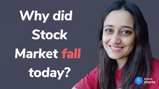 Why Stock Market Crashed today  Why did stock market fall today shorts [upl. by Goodwin]