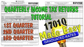 How to FILLOUT 1701Q Quarterly Income Tax Returns [upl. by Dnomhcir]