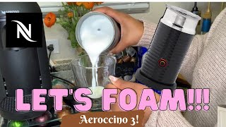 How To Foam Milk With Aeroccino 3 Make Coffee With Foam Tips amp Tricks  Easy Foamed Latte Recipe [upl. by Seton]