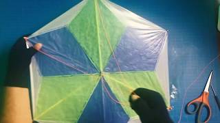 culebrina o barrilete de papel china al estilo de Acapulco How to make a tissue paper kite DIY [upl. by Rehtul]