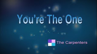 Youre The One ♦ The Carpenters ♦ Karaoke ♦ Instrumental ♦ Cover Song [upl. by Potts]