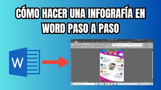 Cómo hacer una infografía en Word PASO A PASO [upl. by Walke]