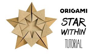 Origami Star Tutorial quotStar Withinquot Ali Bahmani  Paper Kawaii [upl. by Guimond]