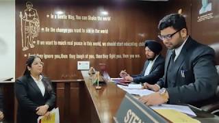 Moot Court Practice Rahul Sharma Law Student conducting moot court at Shivalik Judicial Academy [upl. by Nelad]