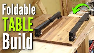 How to Build Foldable Table Foldable Table Legs DIY [upl. by Yruama482]