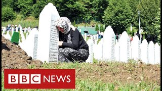 25 years after Srebrenica massacre genocidedenial lives on  BBC News [upl. by Ennaxor]