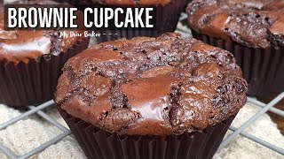 BROWNIE CUPCAKE  Easy Fudgy Brownie Cupcake Recipe [upl. by Quartana]