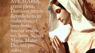 Ave Maria Hymn with Lyrics  Latin [upl. by Gnok717]