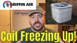 Heat Pump FREEZING UP ICE on COIL [upl. by Shel]