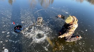 First Ice Fishing Minnesota 2023 [upl. by Naahsar160]